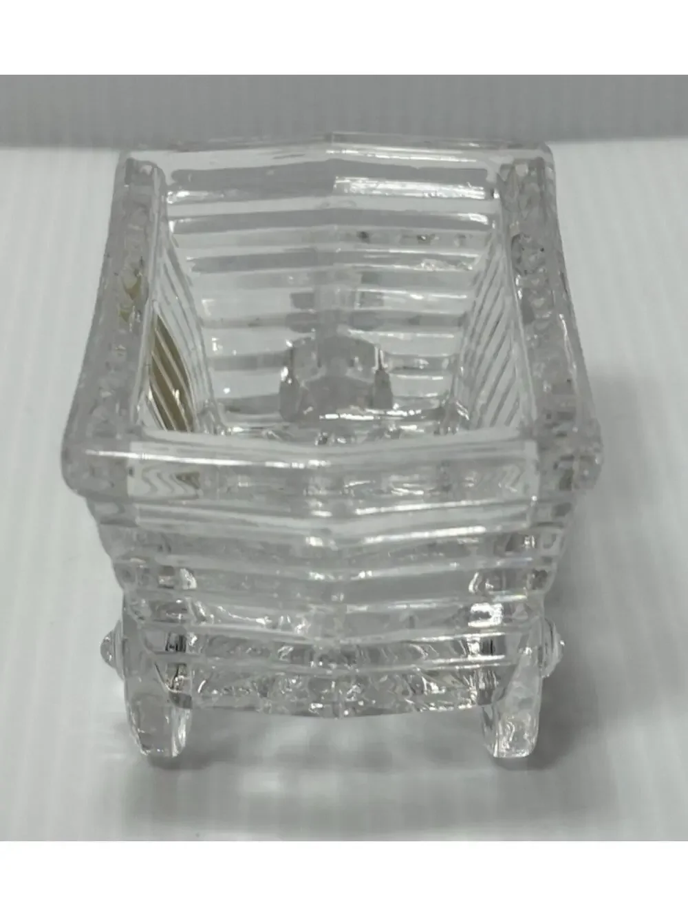 Princess House 24% Lead Crystal Cart Wagon Figurine Candy Dish Germany